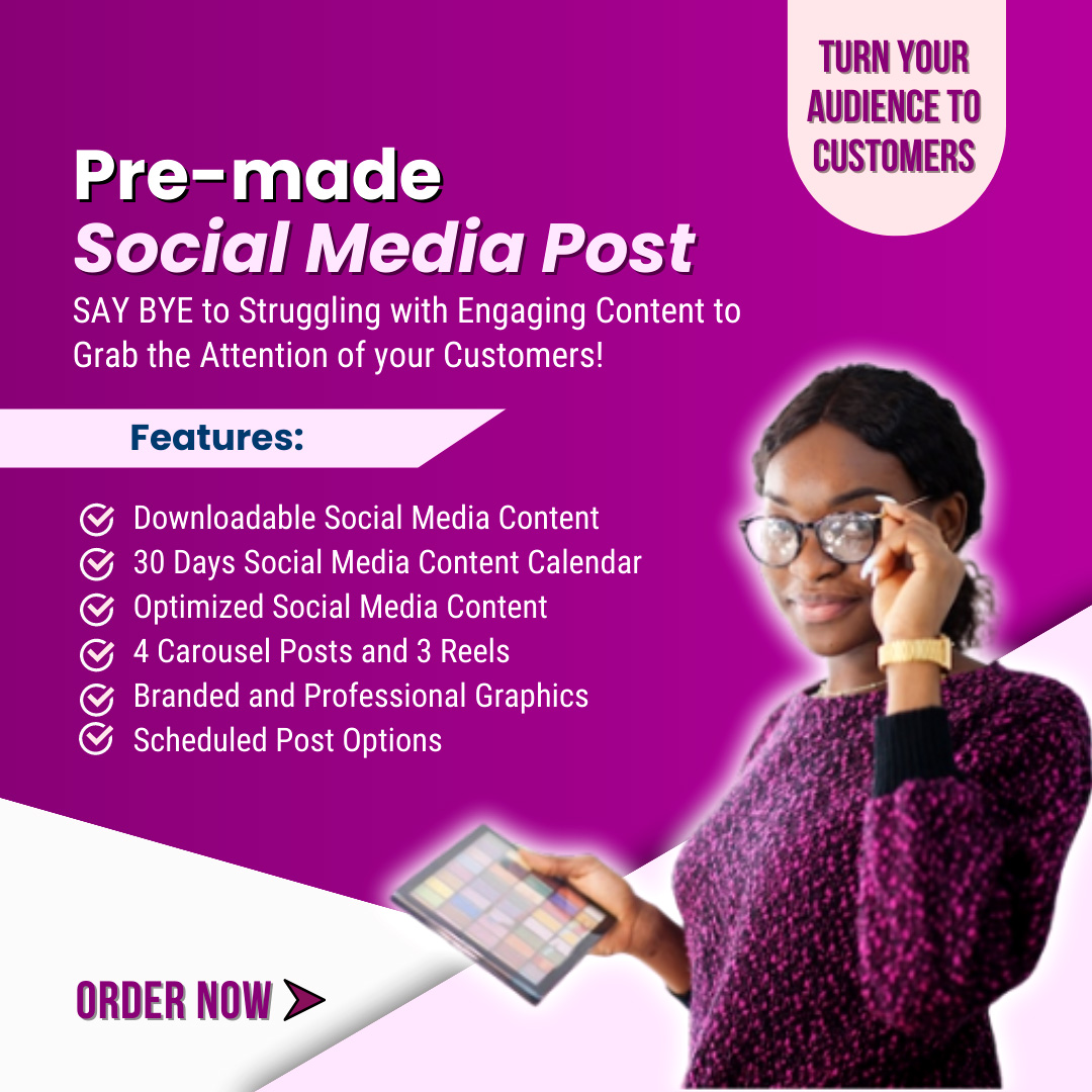 SOCIAL MEDIA CONTENT -