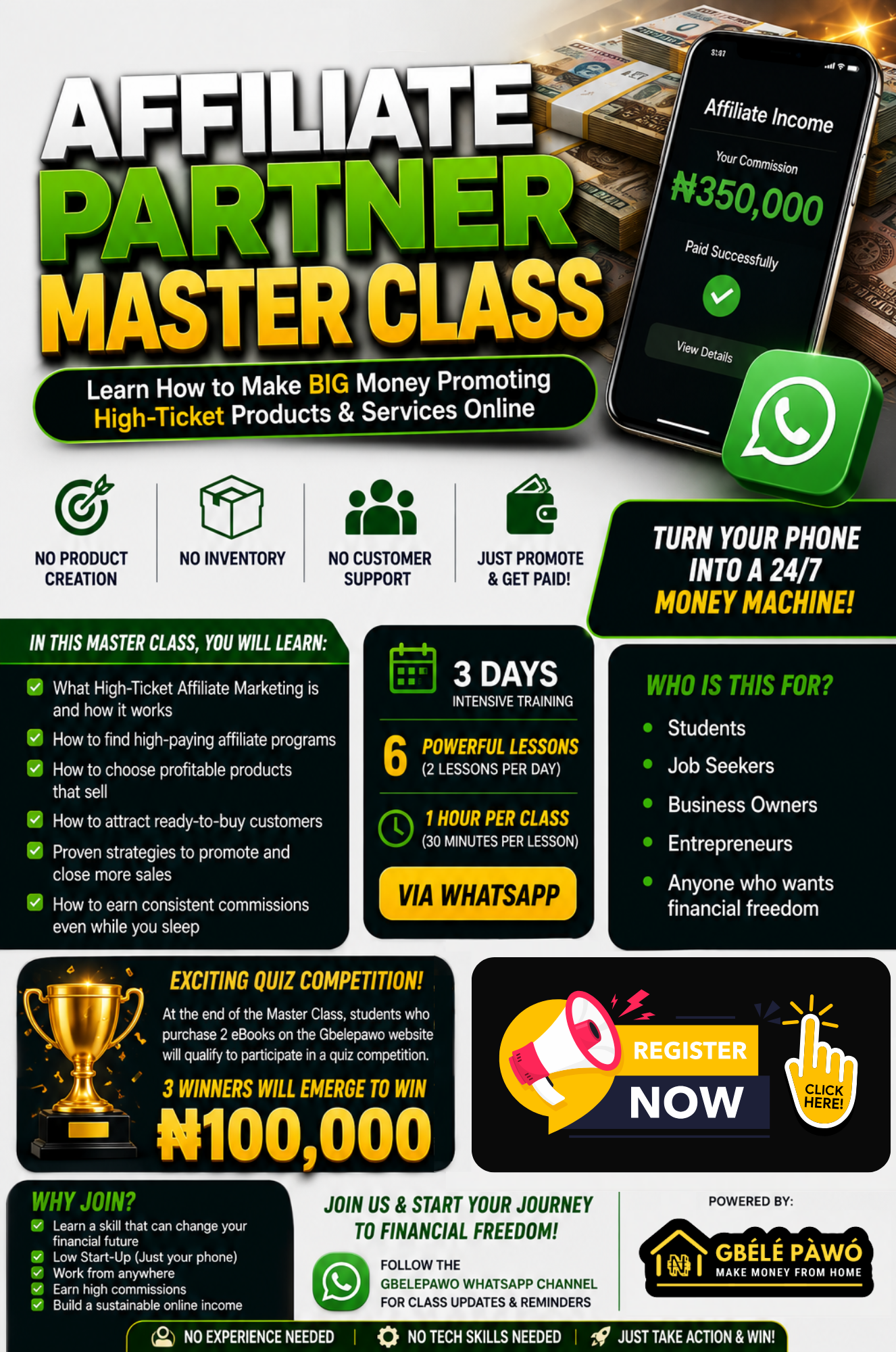 AFFILIATE PARTNER MASTERCLASS