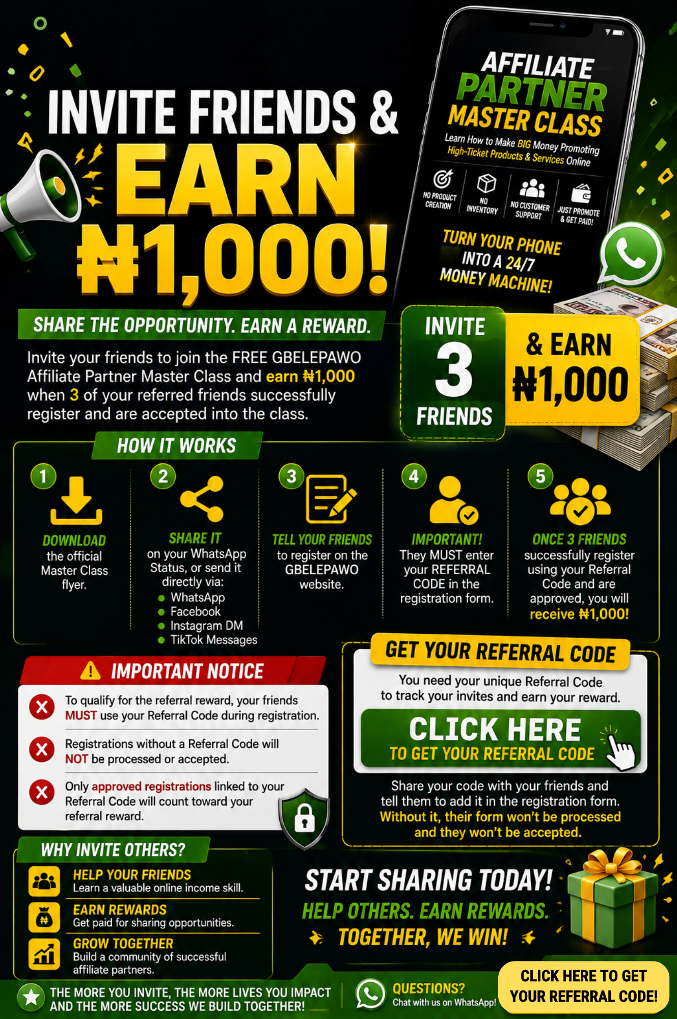 Invite Friends & Earn ₦1,000!